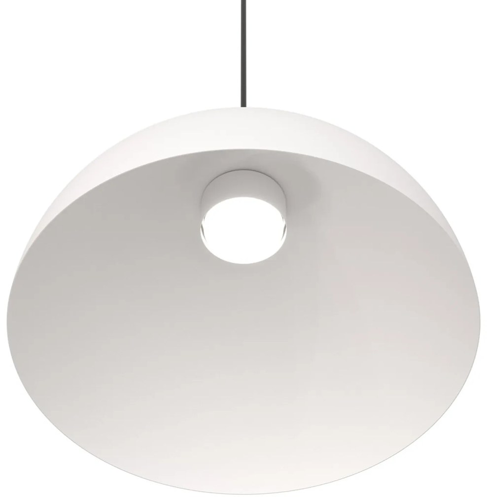 Lampadario Minimal Efesto Acciaio Bianco Nero 1 Luce Gx53