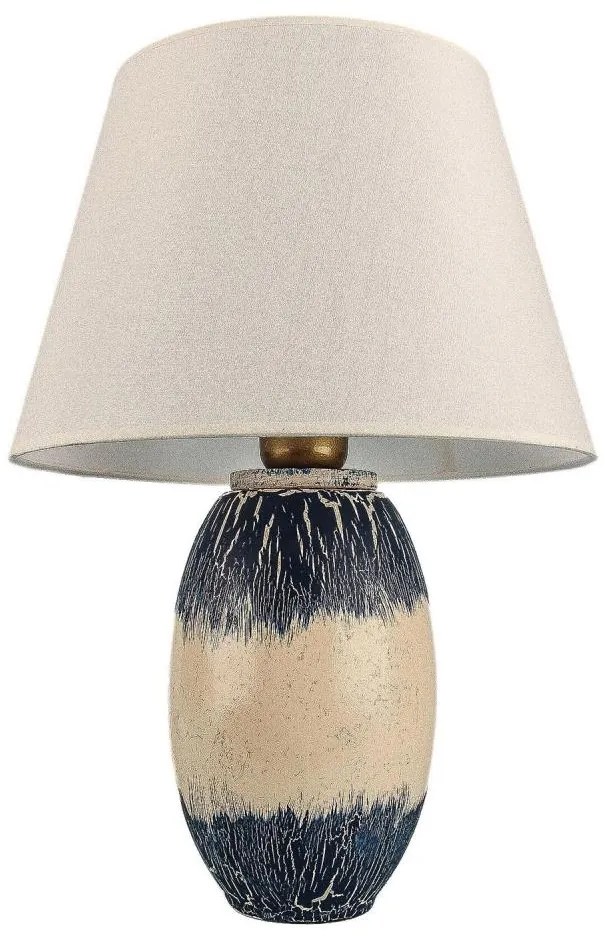 Lampada da tavolo RAMZES 1xE27/40W/230V beige/blu