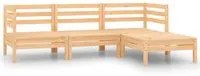 Set Divani da Giardino 4 pz in Legno Massello di Pino cod mxl 43223