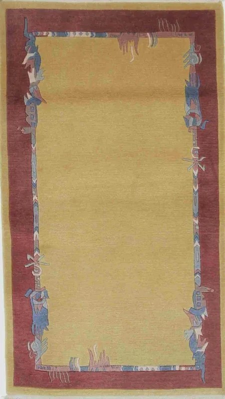 Nepal Tappeto 90 x 160 Marrone (Indian) Annodato A Mano