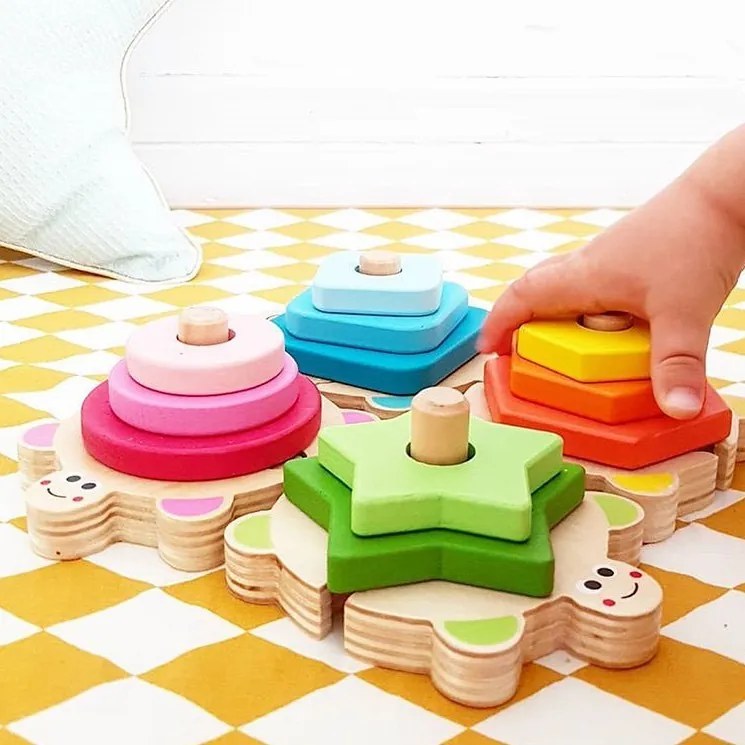 Tartarughe Impilabili I Wood - legno