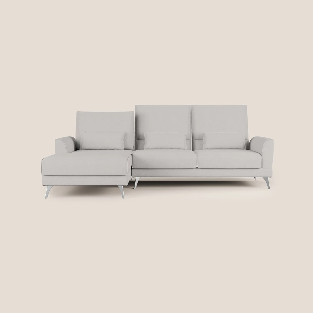 Tommy Divano angolare con relax e schienali traslanti in microfibra smacchiabile T11