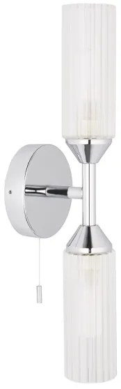 Endon 97172 - Applique da parete per bagno NATORI 2xG9/3W/230V IP44 cromo lucido