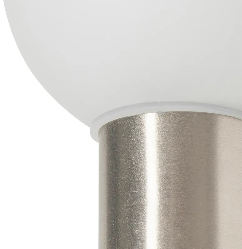 Applique da parete moderna in acciaio IP44 - Cederic Up