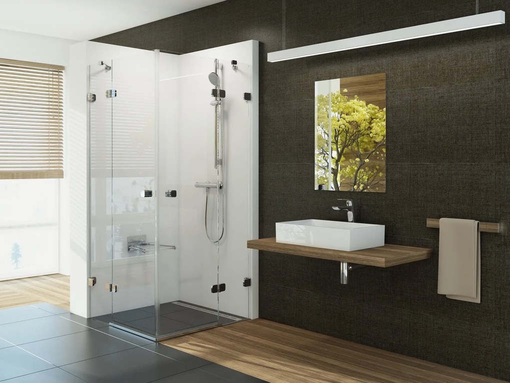 Ravak Brillant box doccia 90x90 cm quadrato cromo lucida/vetro trasparente 1UV77A00Z1