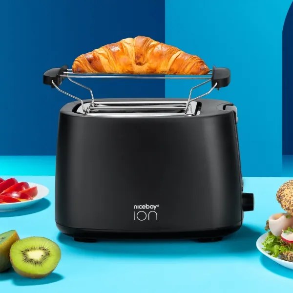 Niceboy ION Cruncher C1 - Tostapane a due fori e tostatore 750W/230V nero