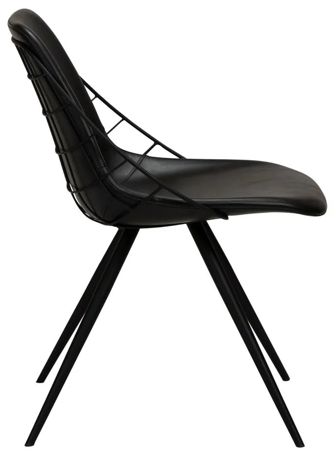 Sedia da pranzo in similpelle nera Sway - DAN-FORM Denmark