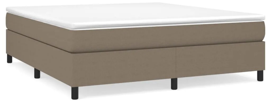 Giroletto a molle con materasso tortora 180x200 cm in tessuto