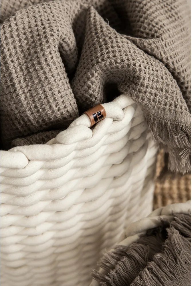 Cesto in tessuto ø 40x40 cm Peach Skin Round XL – Bigso