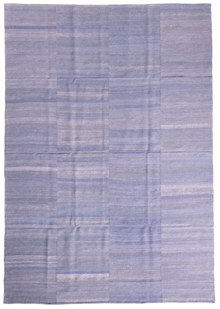 Kilim Tappeto 220 x 320 Blu (Iran) Tessuto A Mano
