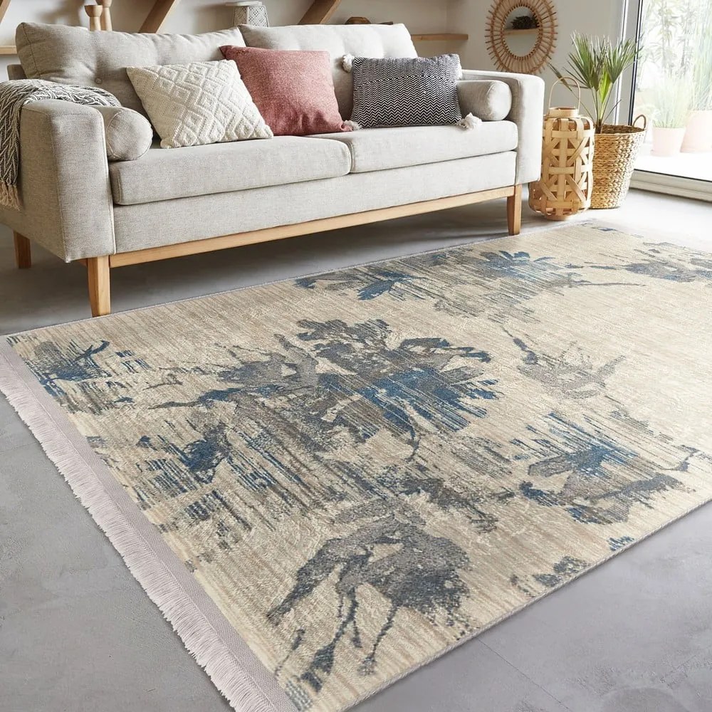 Tappeto blu-beige 160x230 cm - Mila Home
