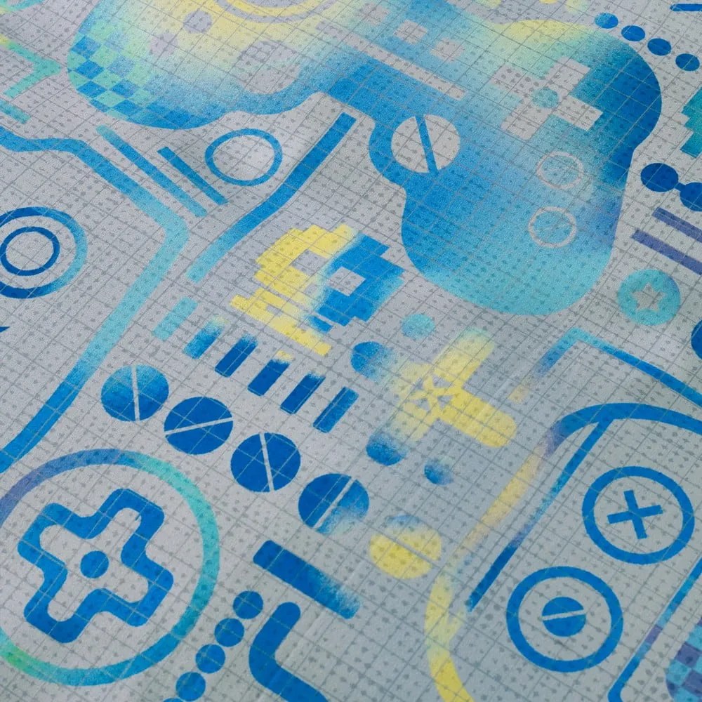 Lenzuolo con angoli per bambini grigio in microfibra per letto singolo/per materassi alti 90x190 cm Gamer – Catherine Lansfield