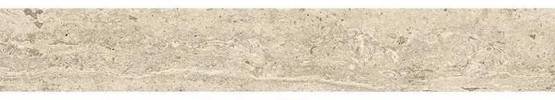 Piastrella battiscopa POMPEI B. BTS 7,2X60 in monocottura smaltata bianco opaco L 60 x H 0.8 cm x Sp 8 mm confezione da 6 ml