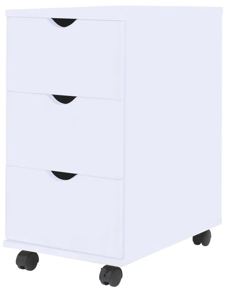 Cassettiera 33x45x60 cm bianco