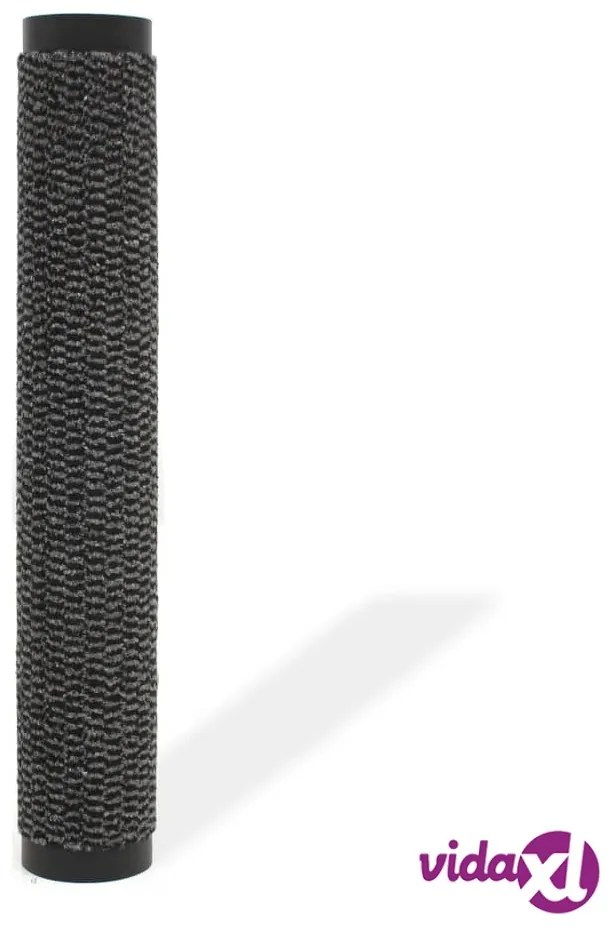 vidaXL Tappeto Antipolvere Trapuntato Rettangolare 90x150cm Antracite