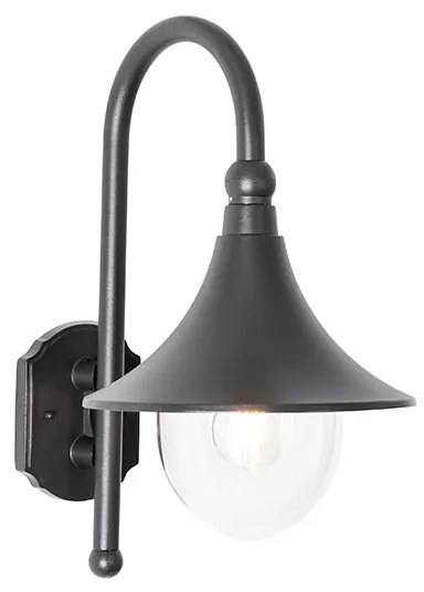Lampada da parete per esterni classica nera IP44 - Daphne