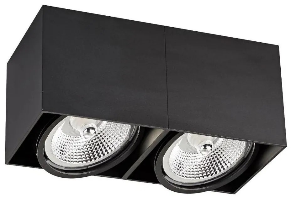 Zuma Line ACGU10-117-N - Faretto BOX 2 2xGU10-ES111/15W/230V nero