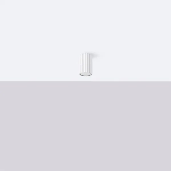 Sollux SL.1530 - Faretto KARBON 1xGU10/10W/230V 10 cm bianco