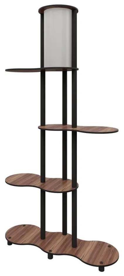 Lampada da terra con ripiani NOTO 1xE27/40W/230V marrone/nero