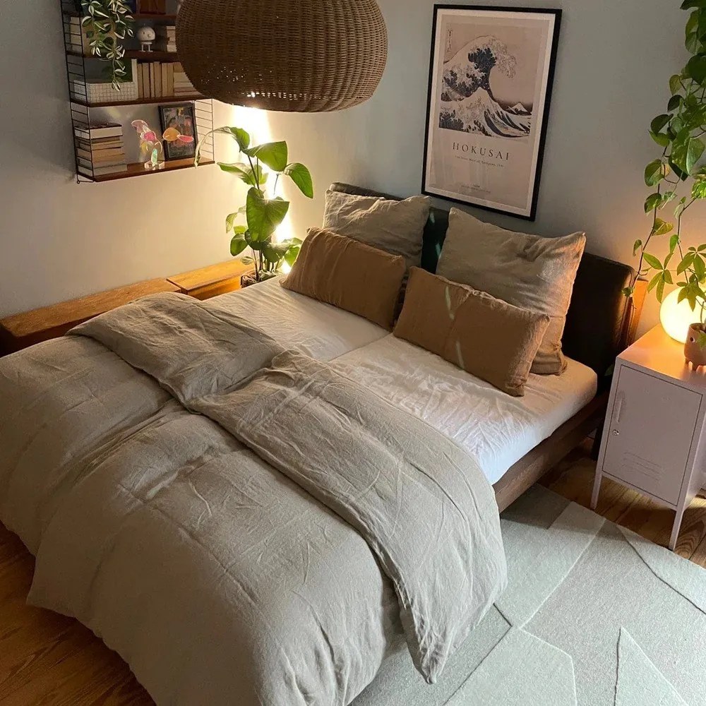 Federa di lino 70x90 cm Natural - Linen Tales