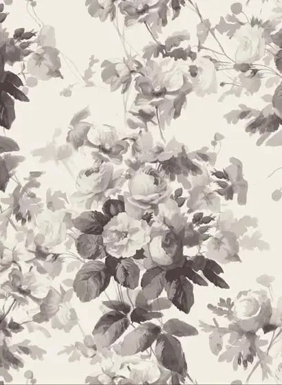 House of Hackney Carta da parati London Rose - Smoke Grey