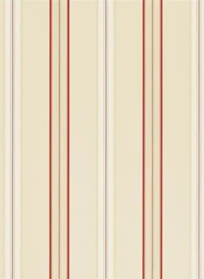 Ralph Lauren Carta da parati Dunston Stripe - Vermillion