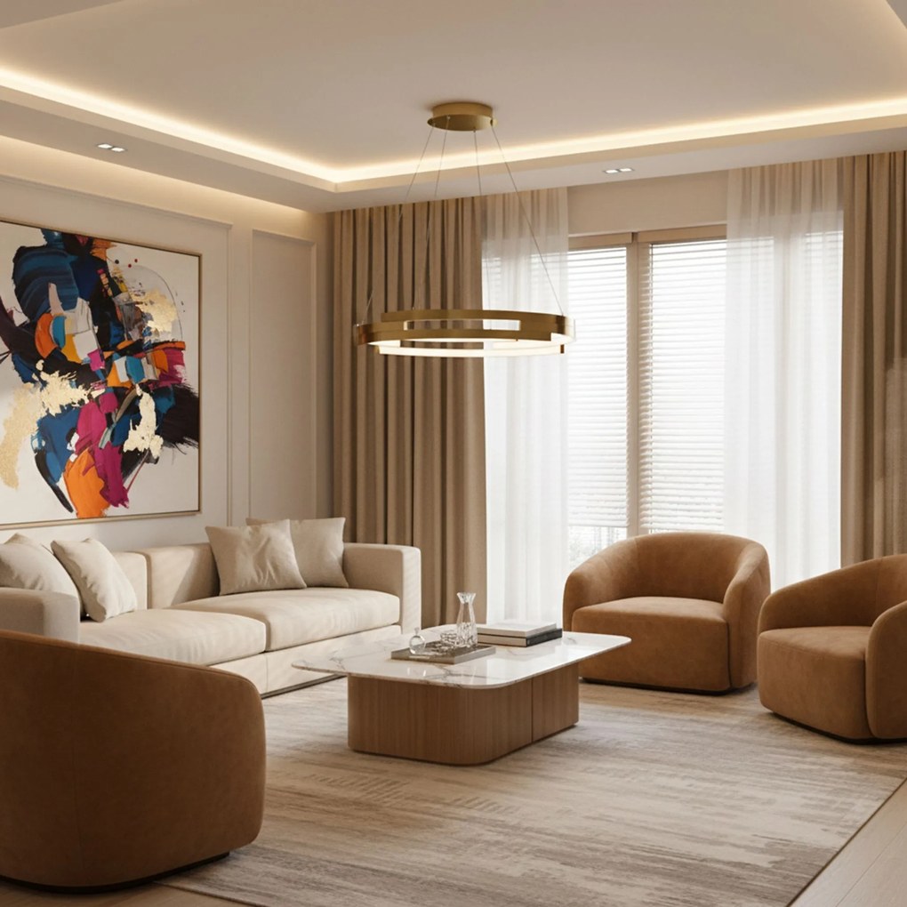 Lampada da soffitto G127-CP 50cm GOLD