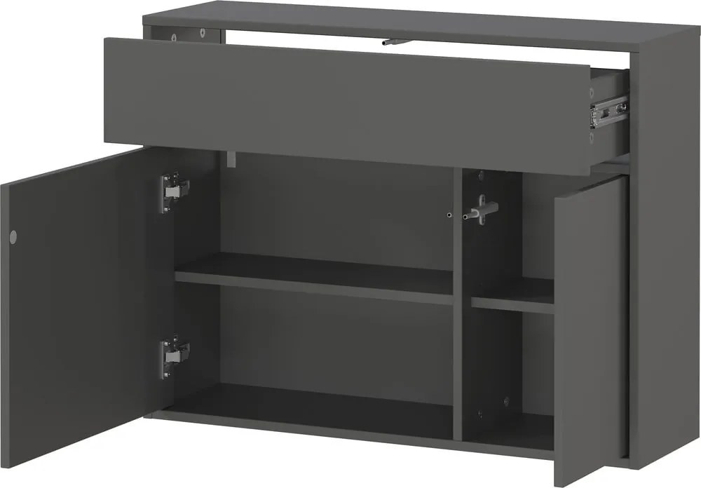 Armadietto color antracite 83x63x25 cm Ameca 2.0 – Germania