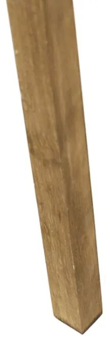 Treppiede vintage in legno con paralume verde pavone 50 cm - Tripod Classic