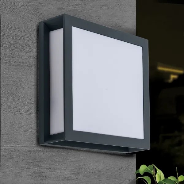 Orion - Lampada da esterno HENRY 2xE27/15W/230V 26x26 cm IP44 antracite