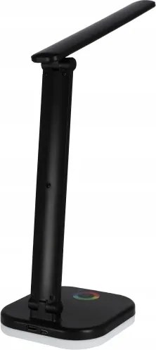 Lampada da tavolo dimmerabile LED RGBW con ricarica wireless LED/7W/5V USB nera