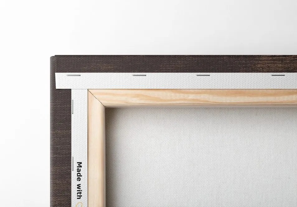 Quadro su tela – Albero su sfondo di legno