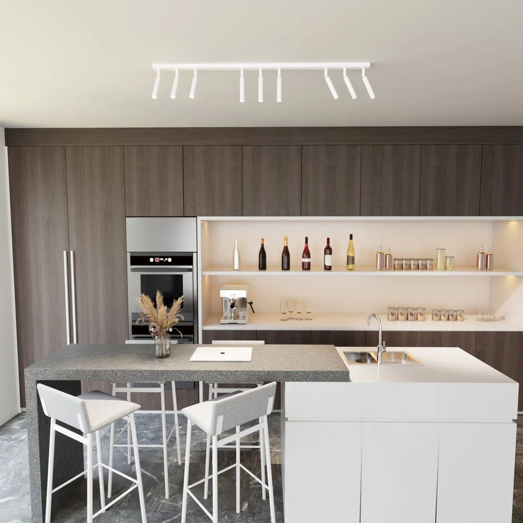 Lampadario Orientabile da soffitto IVI 9 White