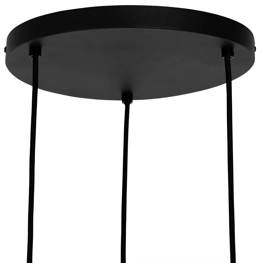 Lampadario orientale in bambù a 3 luci - Yvonne