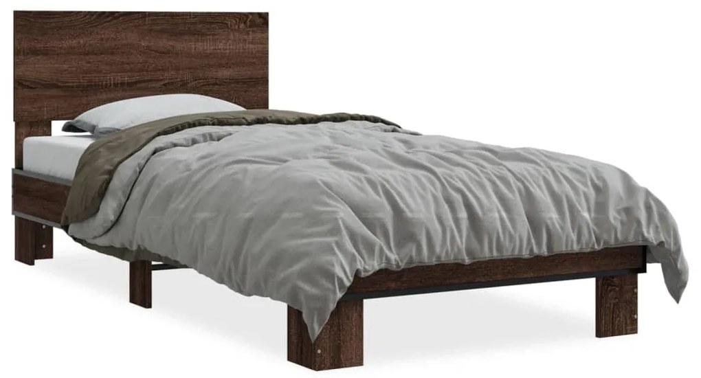 Giroletto Rovere Marrone 75x190 Cm Legno Multistrato E Metallo /