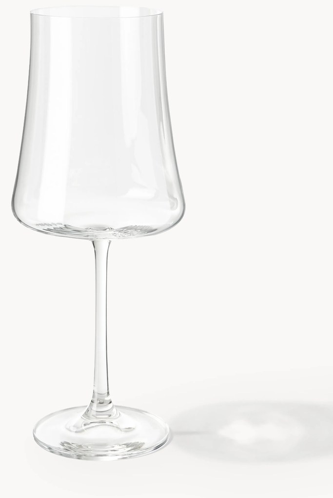 Set di 6 bicchieri da vino rosso in cristallo Gwenda