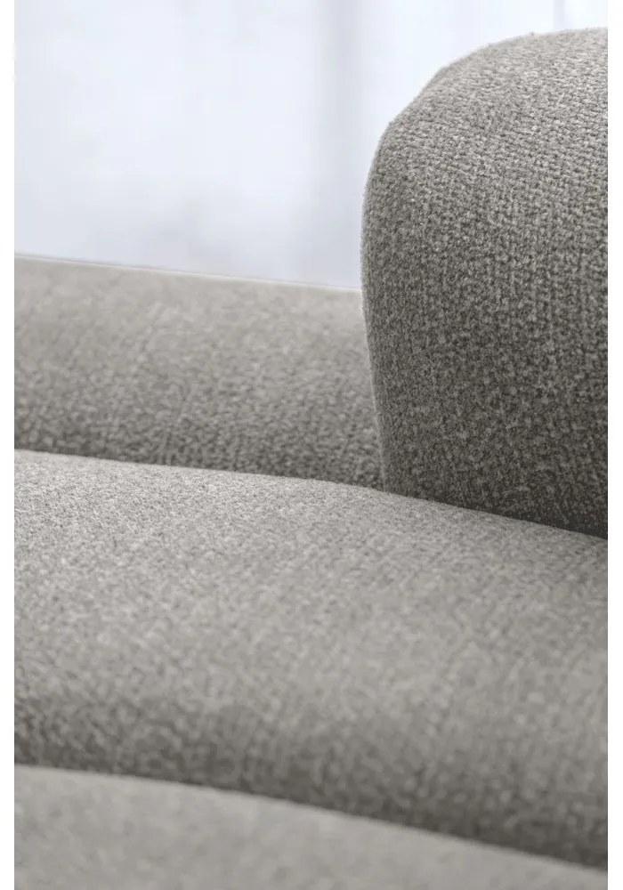 Divano angolare grigio chiaro (con penisola a sinistra/con chaise lounge) Shell – Miuform