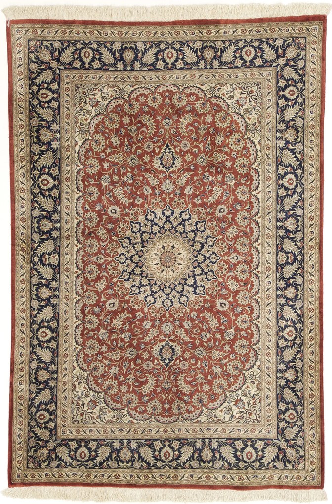 Ghom Tappeto 150 x 100 (Iran) Annodato A Mano