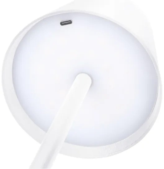 Solight WO69-W - Lampada da tavolo ricaricabile LED con dimmer a sfioramento LUCCA, 3,7 V 2000 mAh, bianca