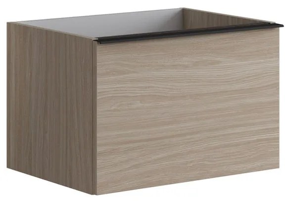 Mobile da bagno sotto lavabo Pixel plain olmo L 60 x H 40 x P 45.5 cm 2 cassetti, lavabo non incluso