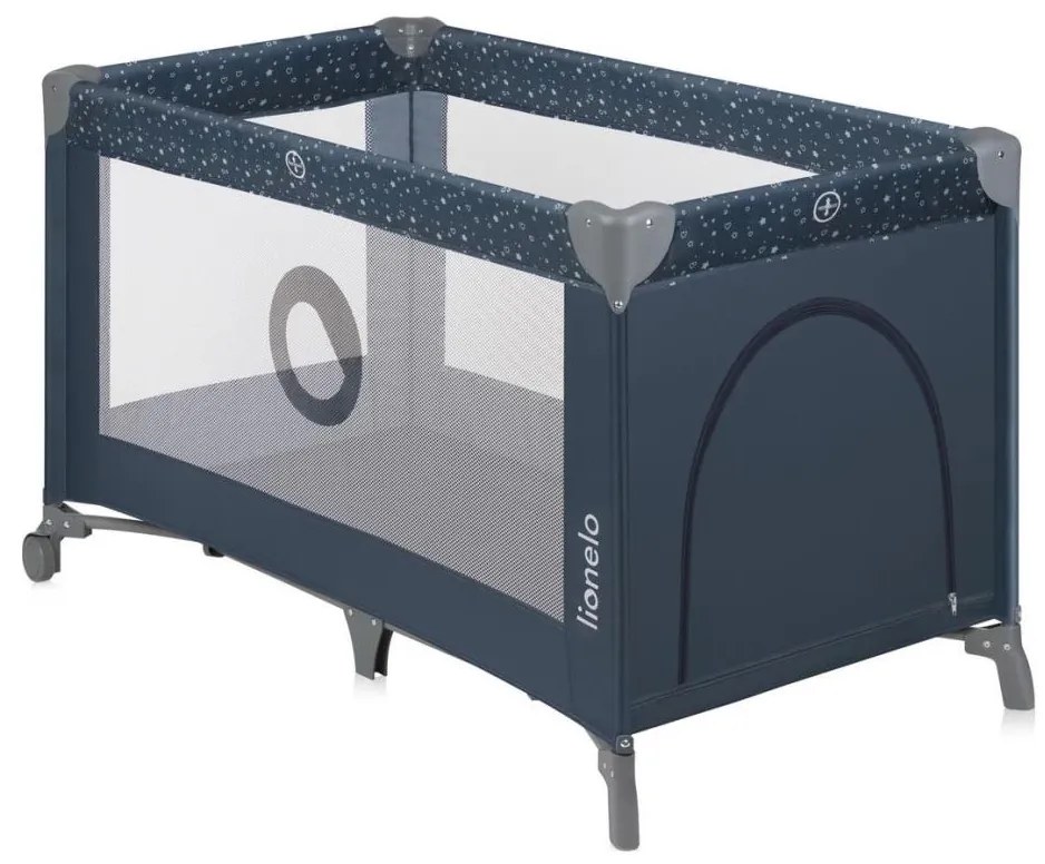 Lionelo - Lettino da viaggio STEFI Blu-Grigio