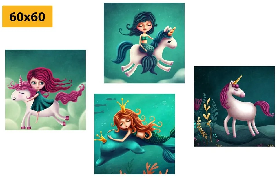 Set di quadri – Creature fiabesche