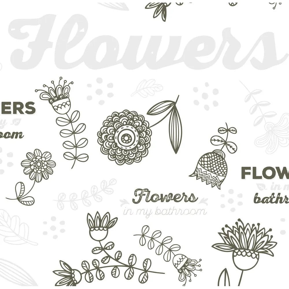 Tenda per doccia 180x200 cm Flowers – MSV