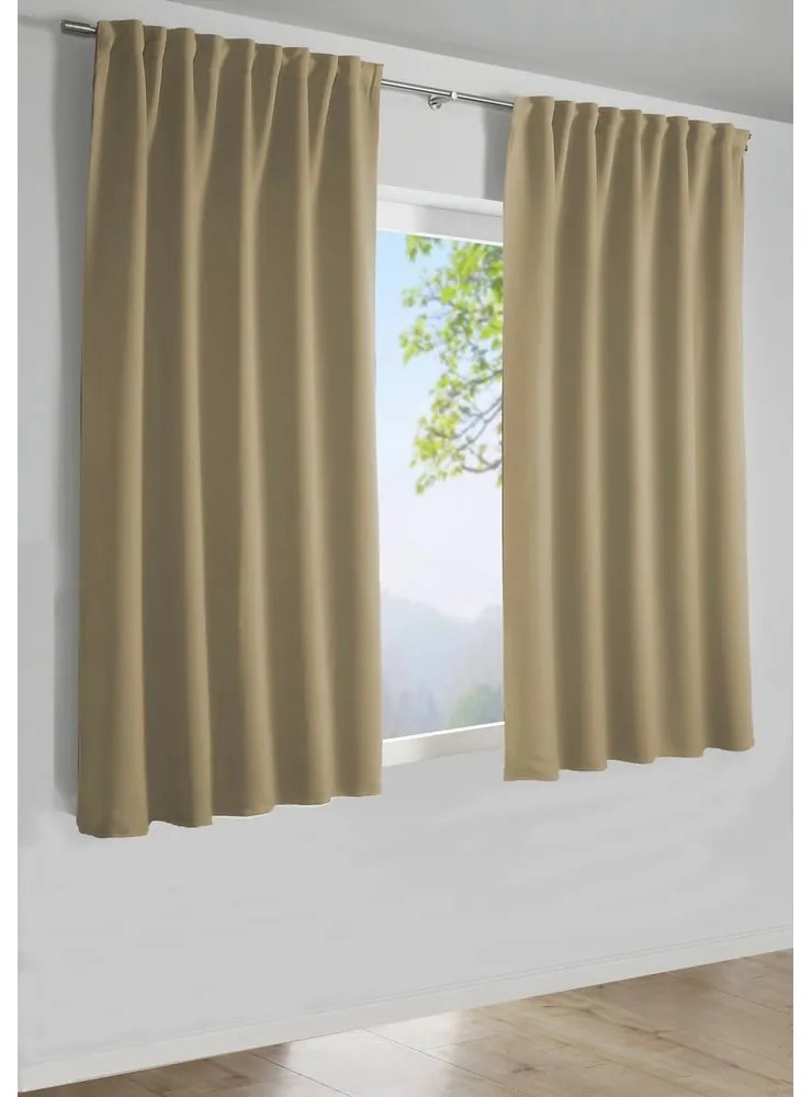 Tenda oscurante/termoisolante beige 140x245 cm – Sehlbach