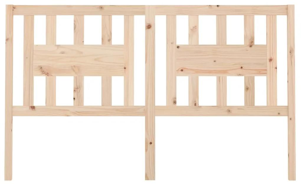 Testiera per letto 206x4x100 cm in legno massello di pino