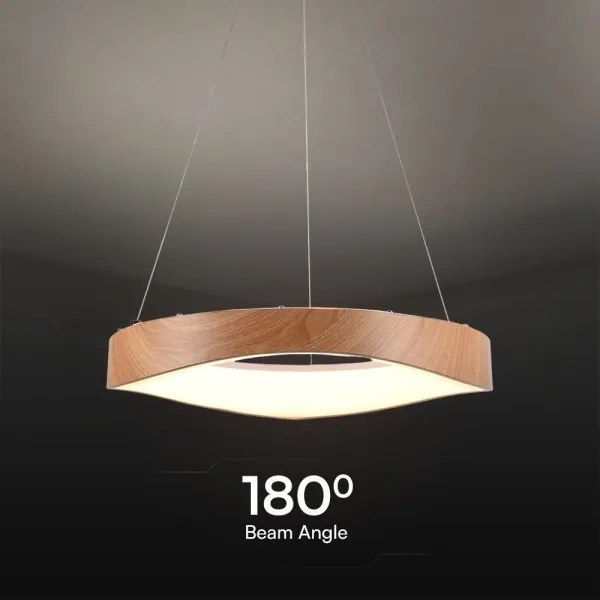 Lampadario LED a sospensione con filo LED/25W/230V 3000K ø 50 cm marrone