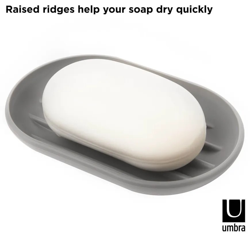 Dispenser di sapone in plastica grigio Touch - Umbra