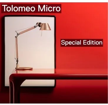 Artemide tolomeo micro da tavolo rame anodizzato