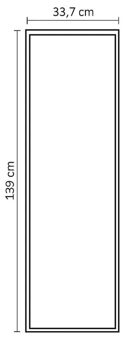 Colonna per mobile bagno PORTOFINO 1 anta P 16 x L 33.7 x H 139 cm bianco