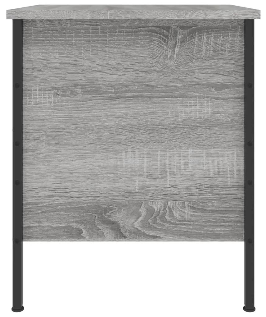Comodino Grigio Sonoma 40x42x50 cm in Legno Multistrato